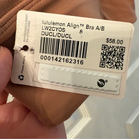 Lululemon| NWT Women’s Align Bra in Dusty Clay Size 8 A/B Cup - Picture 7 of 8